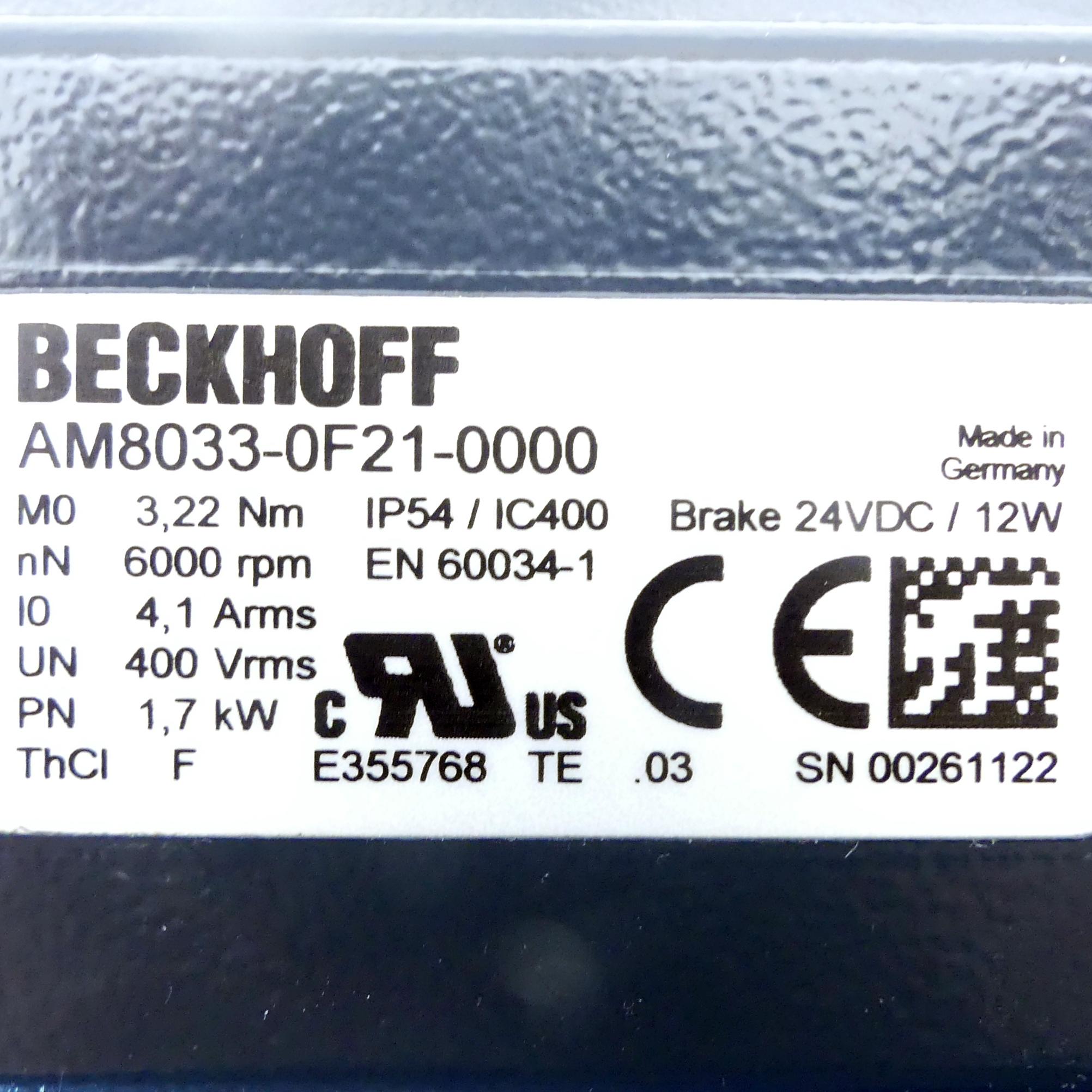 Produktfoto 2 von BECKHOFF Servomotor