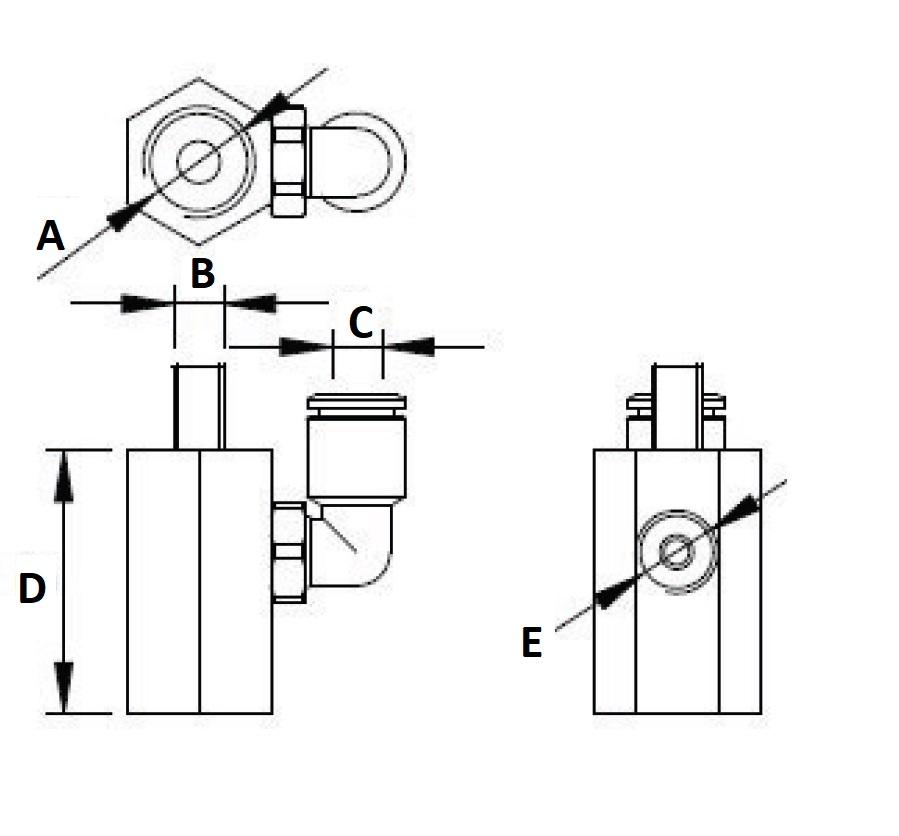 Produktfoto 2 von Adapter für Vakuumsauger M4 G1/8"