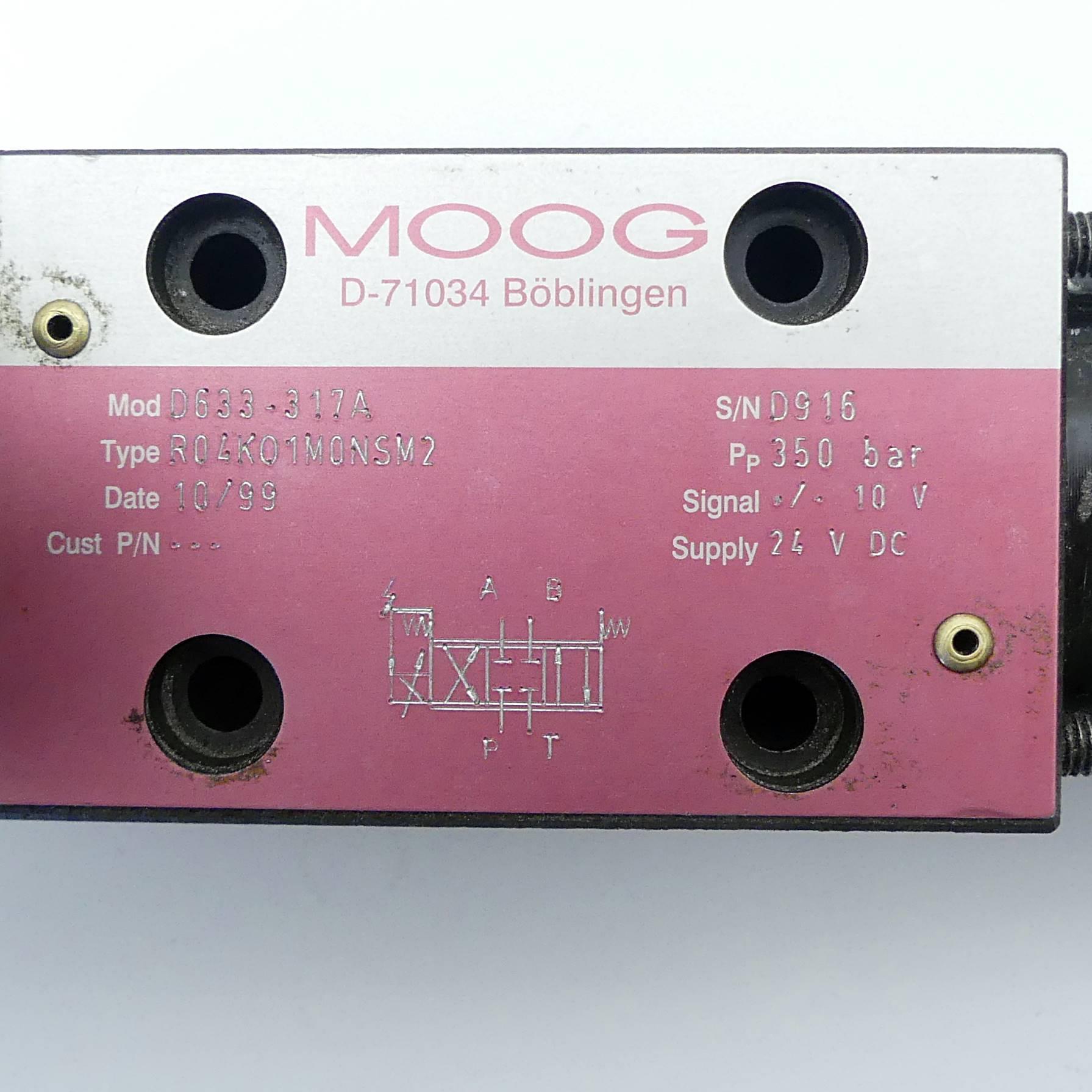 Produktfoto 2 von MOOG Servoventil D633-317A