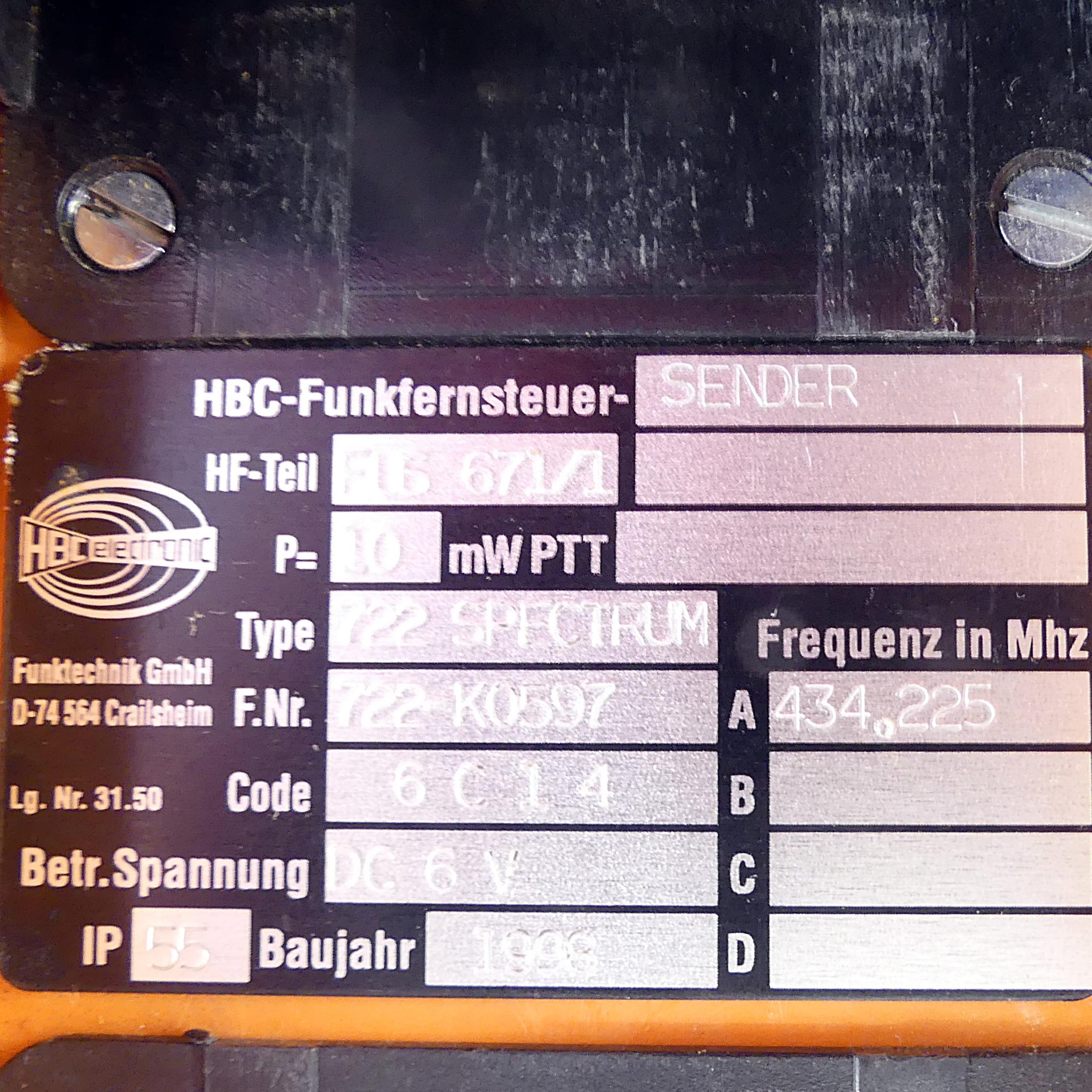 Produktfoto 3 von HBC RADIOMATIC Kransteuerung FSE722 ; FSS722