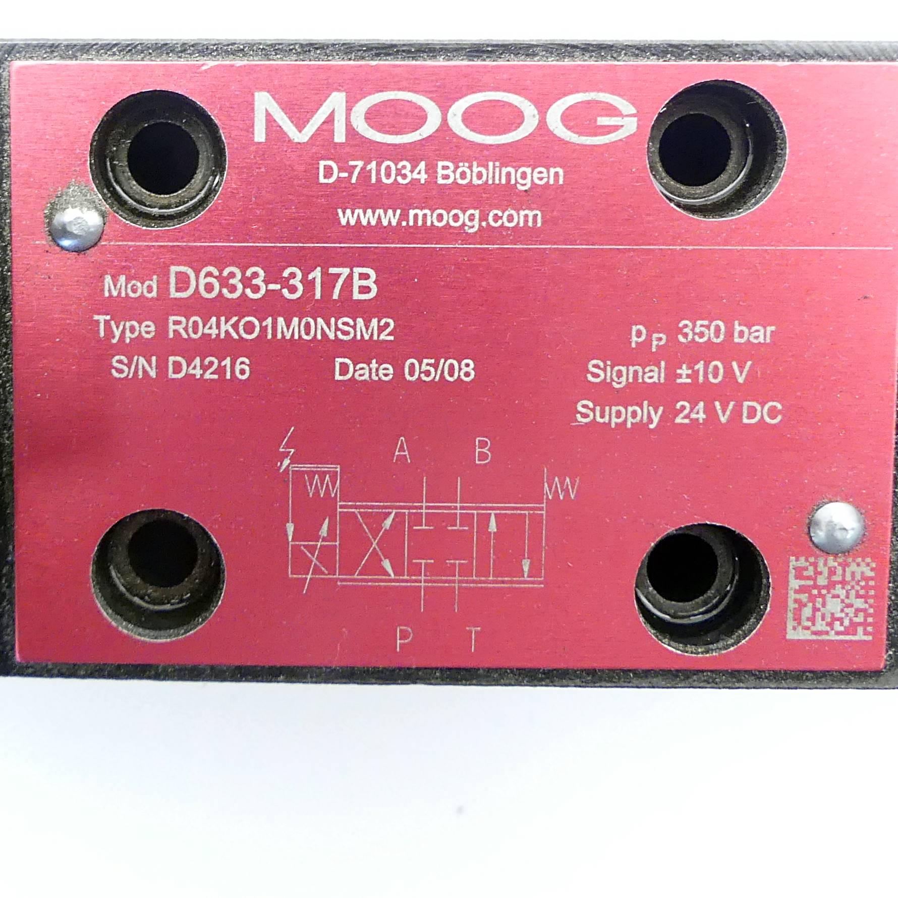 Produktfoto 2 von MOOG Servoventil D633-317B