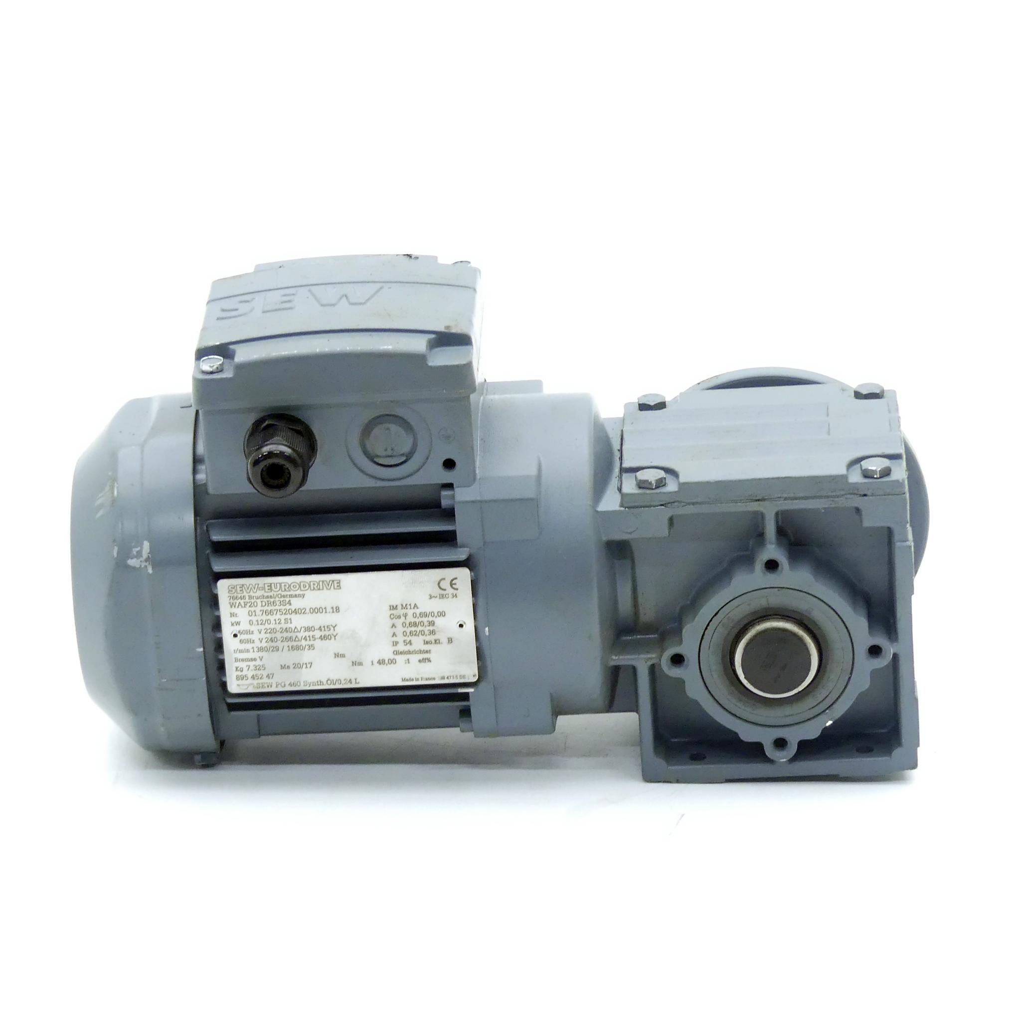 Produktfoto 3 von SEW-EURODRIVE Getriebemotor WAF20 DR63S4