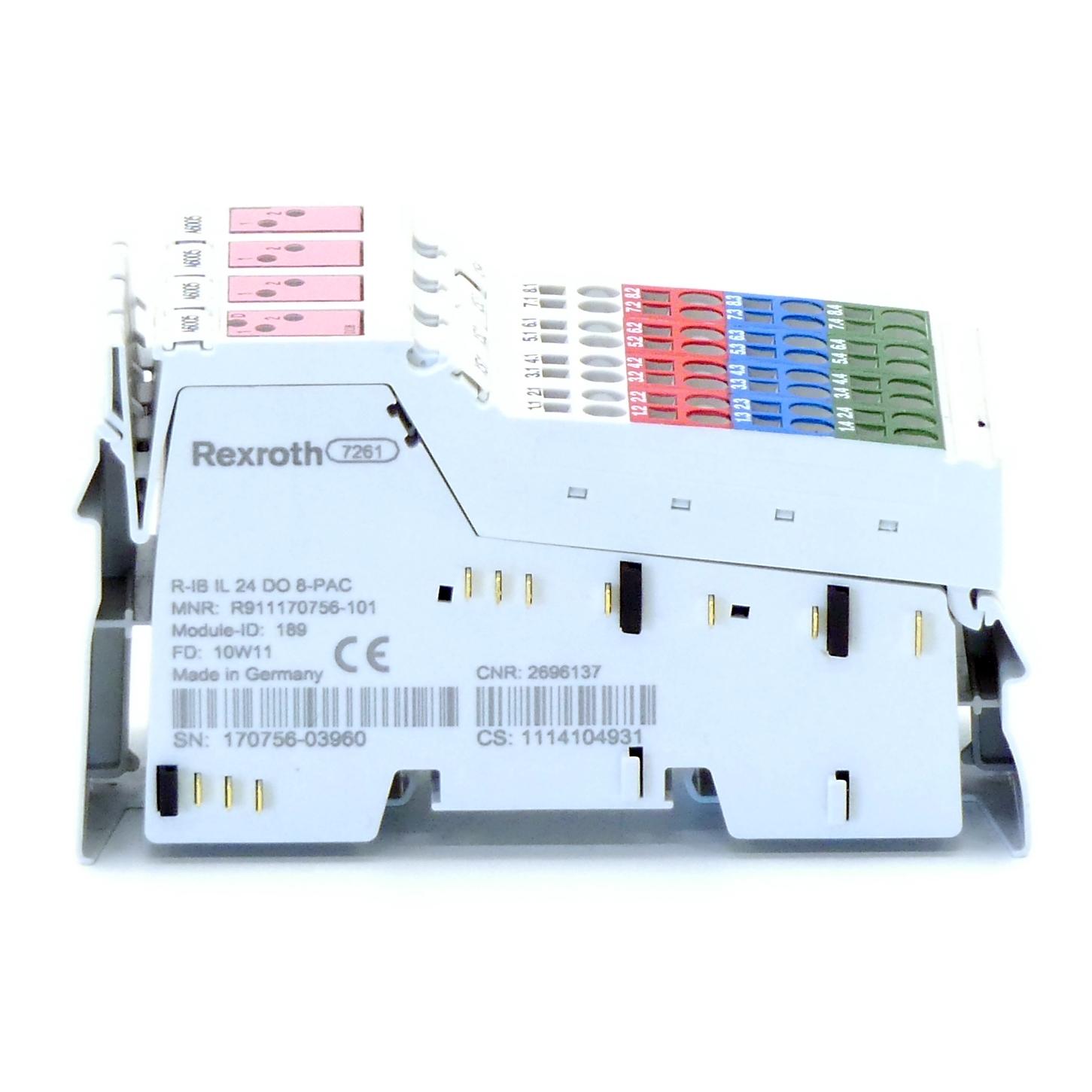 Produktfoto 3 von REXROTH Digitales Ausgangsmodul R-IB IL 24 DO 8-PAC