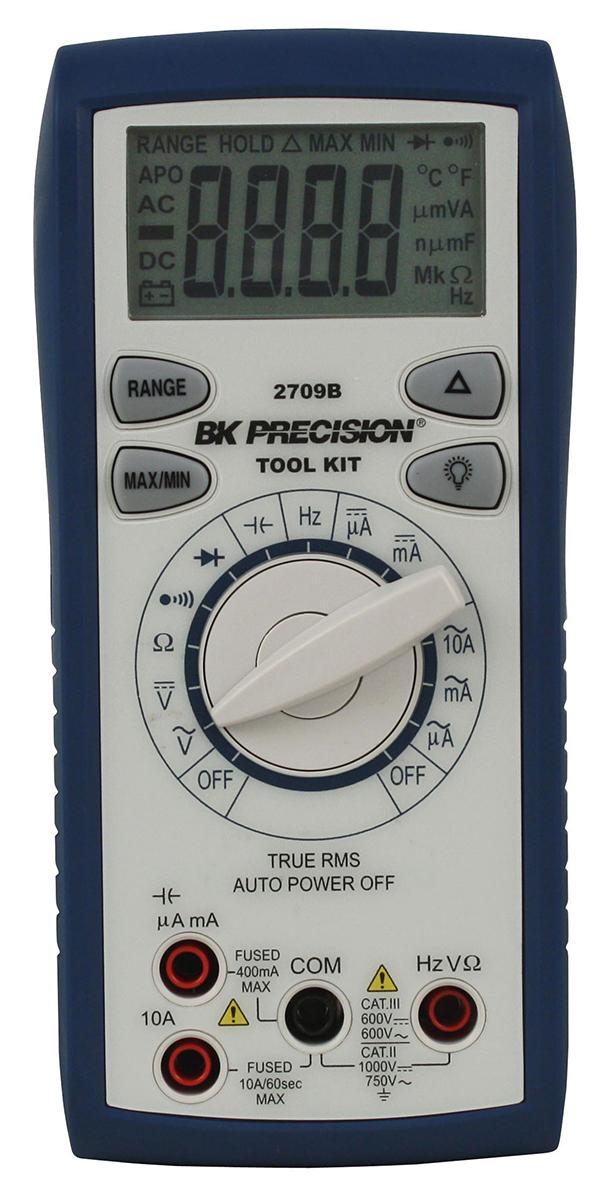 Produktfoto 1 von BK Precision BK2709B HandDigital Multimeter, CAT II, CAT III 750V ac / 10A ac, 66MΩ