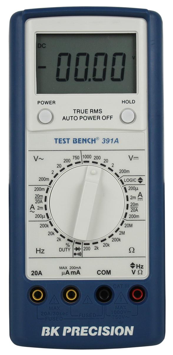 Produktfoto 1 von BK Precision BK391A HandDigital Multimeter, CAT III 750V ac / 20A ac, 20MΩ