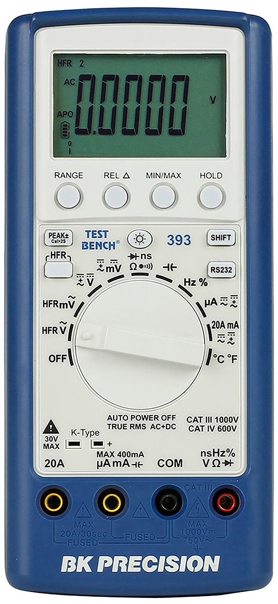 Produktfoto 1 von BK Precision BK393 HandDigital Multimeter, CAT III, CAT IV 750V ac / 20A ac, 60MΩ