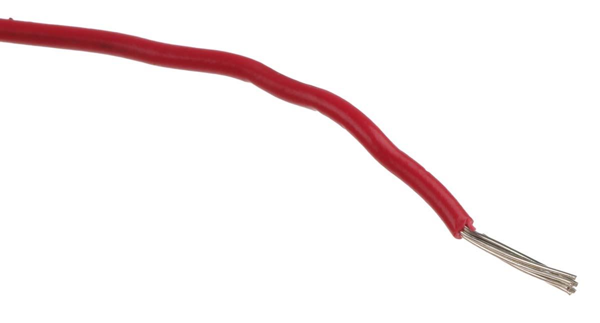 Produktfoto 1 von Nexans Einzeladerleitung 0,33 mm², 22 AWG 250m Rot PVC isoliert Ø 1.45mm 7/0,25 mm Litzen