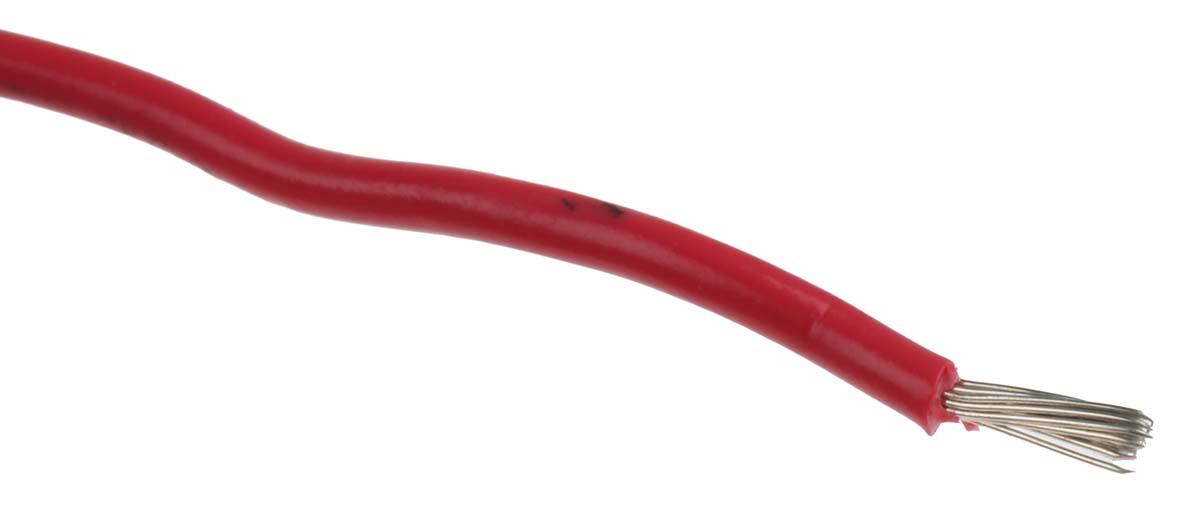 Produktfoto 1 von Nexans Einzeladerleitung 0,52 mm², 20 AWG 100m Rot PVC isoliert Ø 1.9mm 19/0,2 mm Litzen