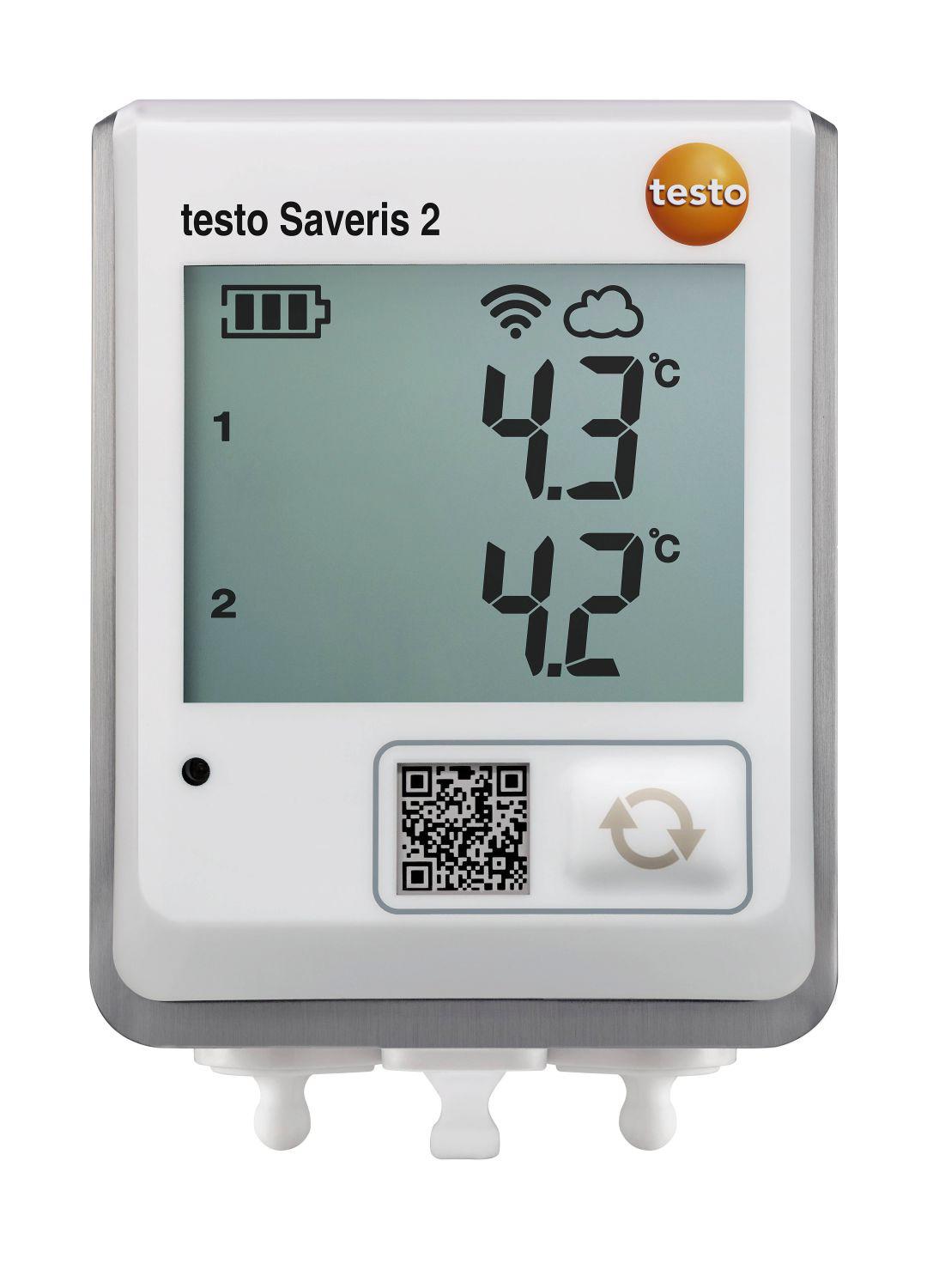 Produktfoto 1 von Testo 2-Kanal Temperatur Datenlogger, -50°C → +150°C, Sensor NTC