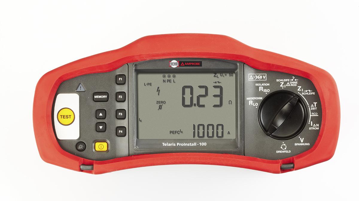 Produktfoto 1 von Beha-Amprobe Proinstall-100-D Installationstester autom.RCD Rampentest Ohne Auslösung, 1000V dc, 500V ac max.