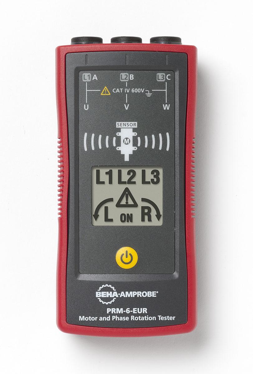 Produktfoto 1 von BEHA-Amprobe PRM-6-EUR, LCD Drehfeldrichtungsanzeiger mit Testleitung, 600V CAT IV