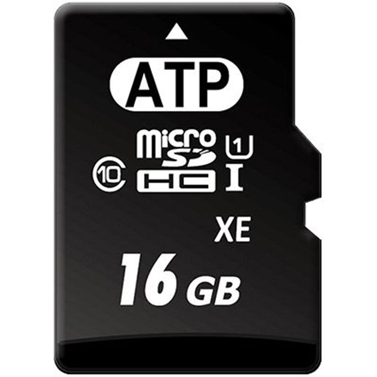 Produktfoto 1 von ATP Micro SDHC Micro SD Karte 16 GB Class 10, UHS-1 U1 Industrieausführung, aMLC