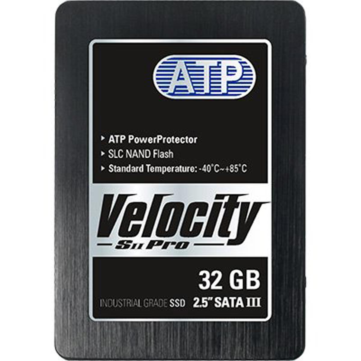 Produktfoto 1 von ATP Geschwindigkeit SII Pro, 2,5 Zoll Intern SSD-Laufwerk SATA III Industrieausführung, SLC, 32 GB, SSD