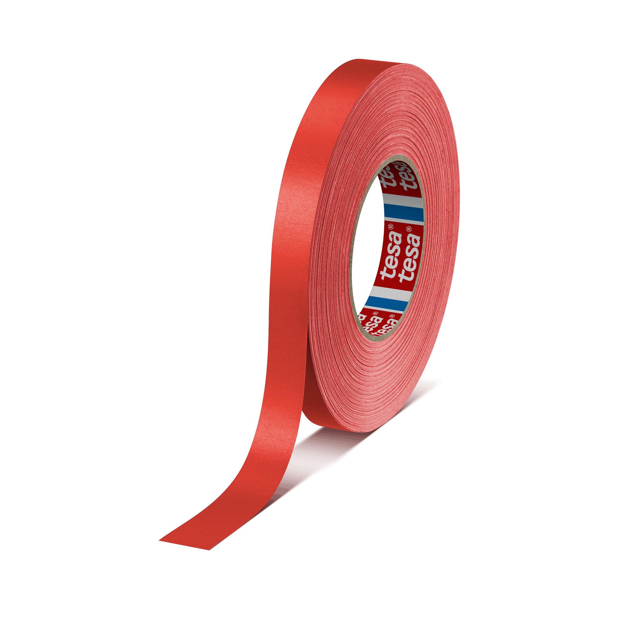 Produktfoto 1 von Tesa 4651 Gewebeband, Acrylbeschichtetes Tuch Rot, 0.31mm x 19mm x 50m