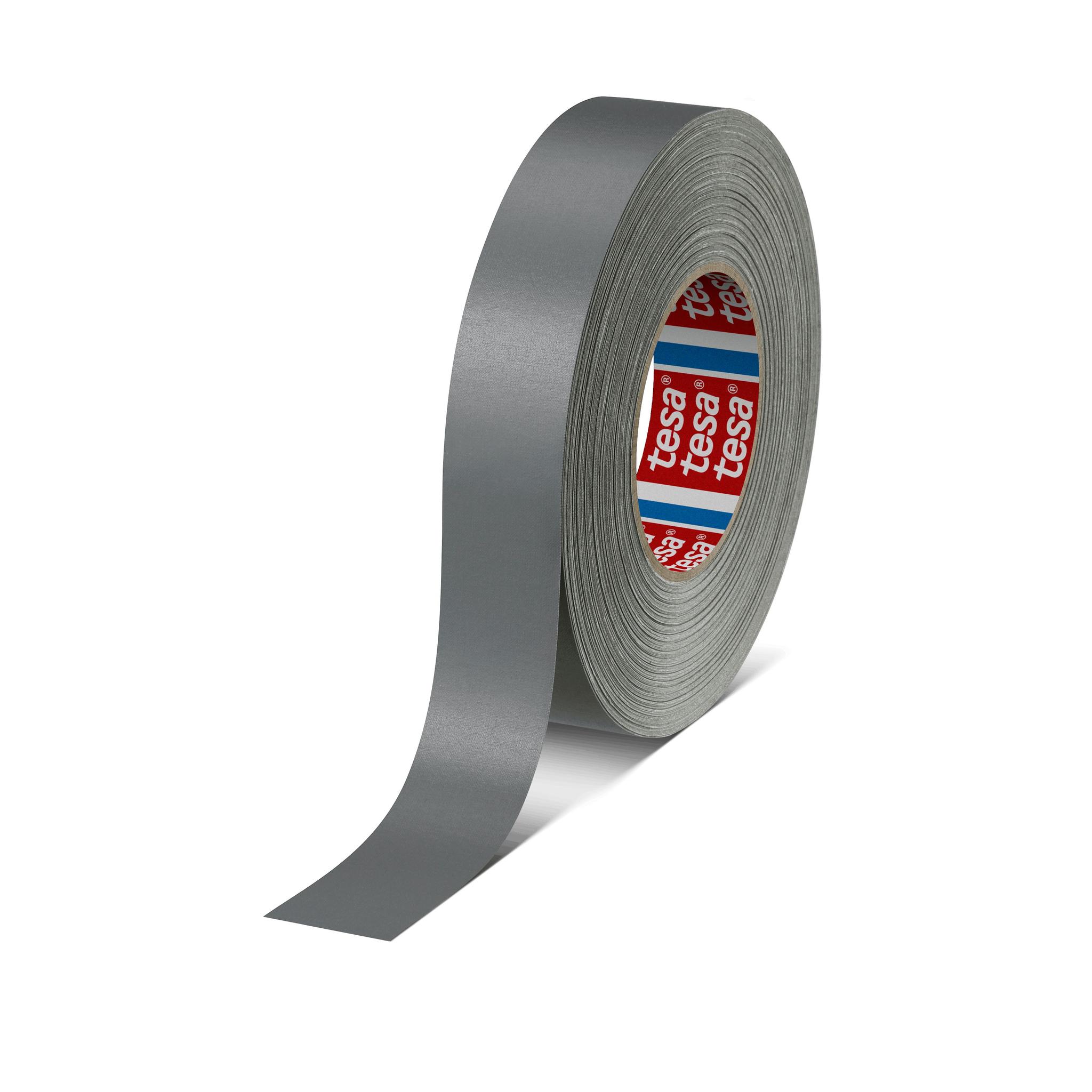 Tesa 4651 Gewebeband, Acrylbeschichtetes Tuch Grau, 0.31mm x 30mm x 50m