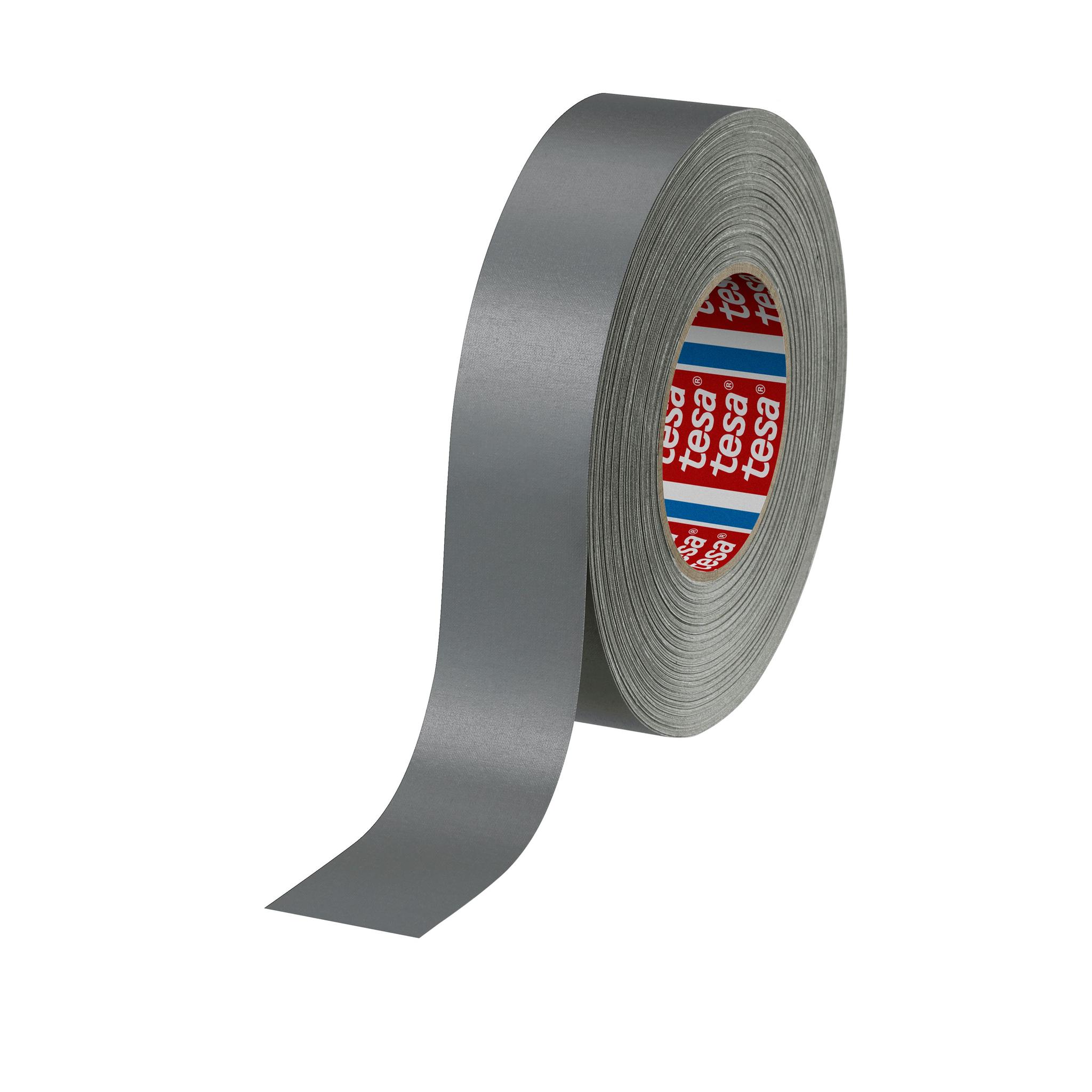 Tesa 4651 Gewebeband, Acrylbeschichtetes Tuch Grau, 0.31mm x 38mm x 50m