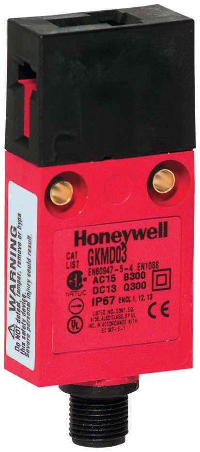 Honeywell GKM Sicherheits-Verriegelungsschalter Codiert 1 Öffner / 1 Schließer Schließer/Öffner 50V