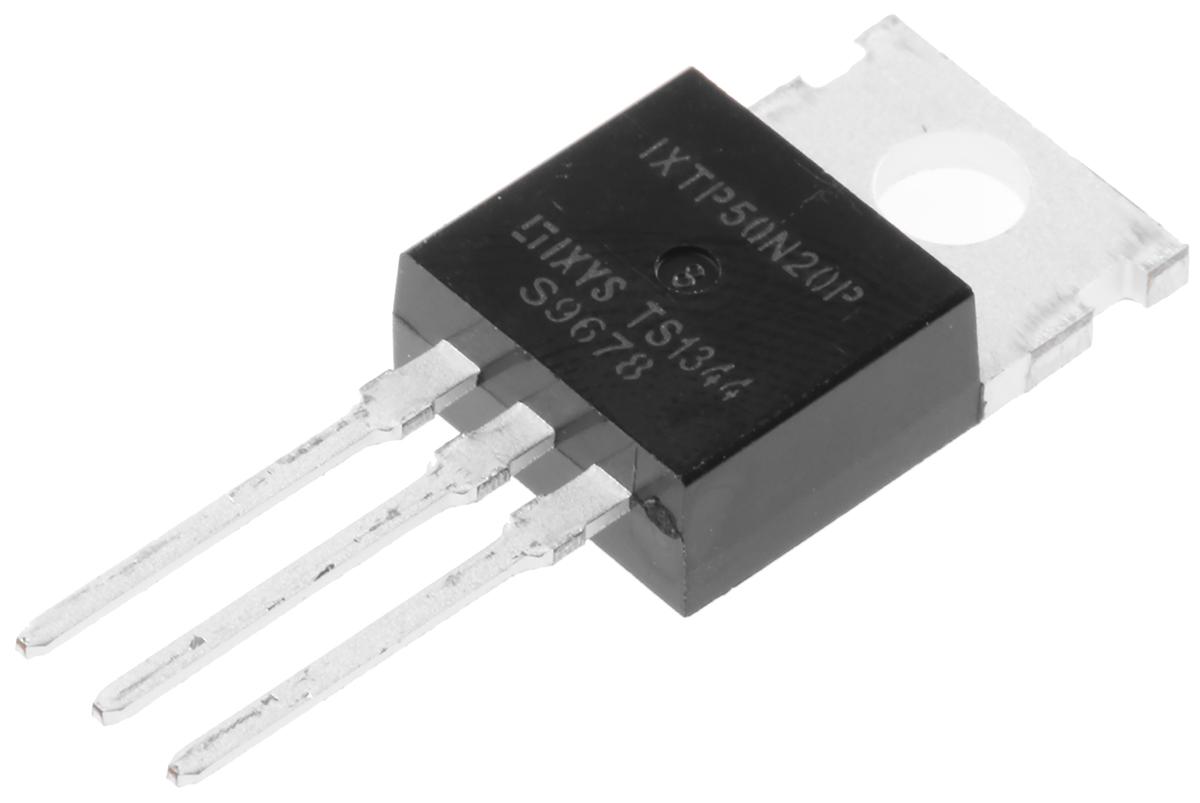 Produktfoto 1 von IXYS HiperFET, Polar IXTP50N20P N-Kanal, THT MOSFET 200 V / 50 A 360 W, 3-Pin TO-220