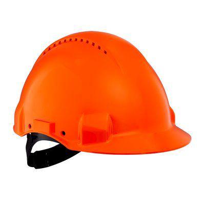 3M Peltor Uvicator G3000 Schutzhelm belüftet , ABS Orange, gefüttert