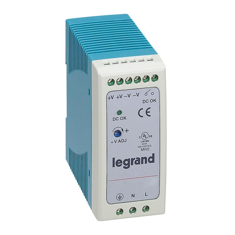 Produktfoto 1 von Legrand Schaltnetzteil, AUS 12V dc / 1.67A 20W, EIN 100 → 240V ac Geschlossen, DIN-Schiene symmetrisch