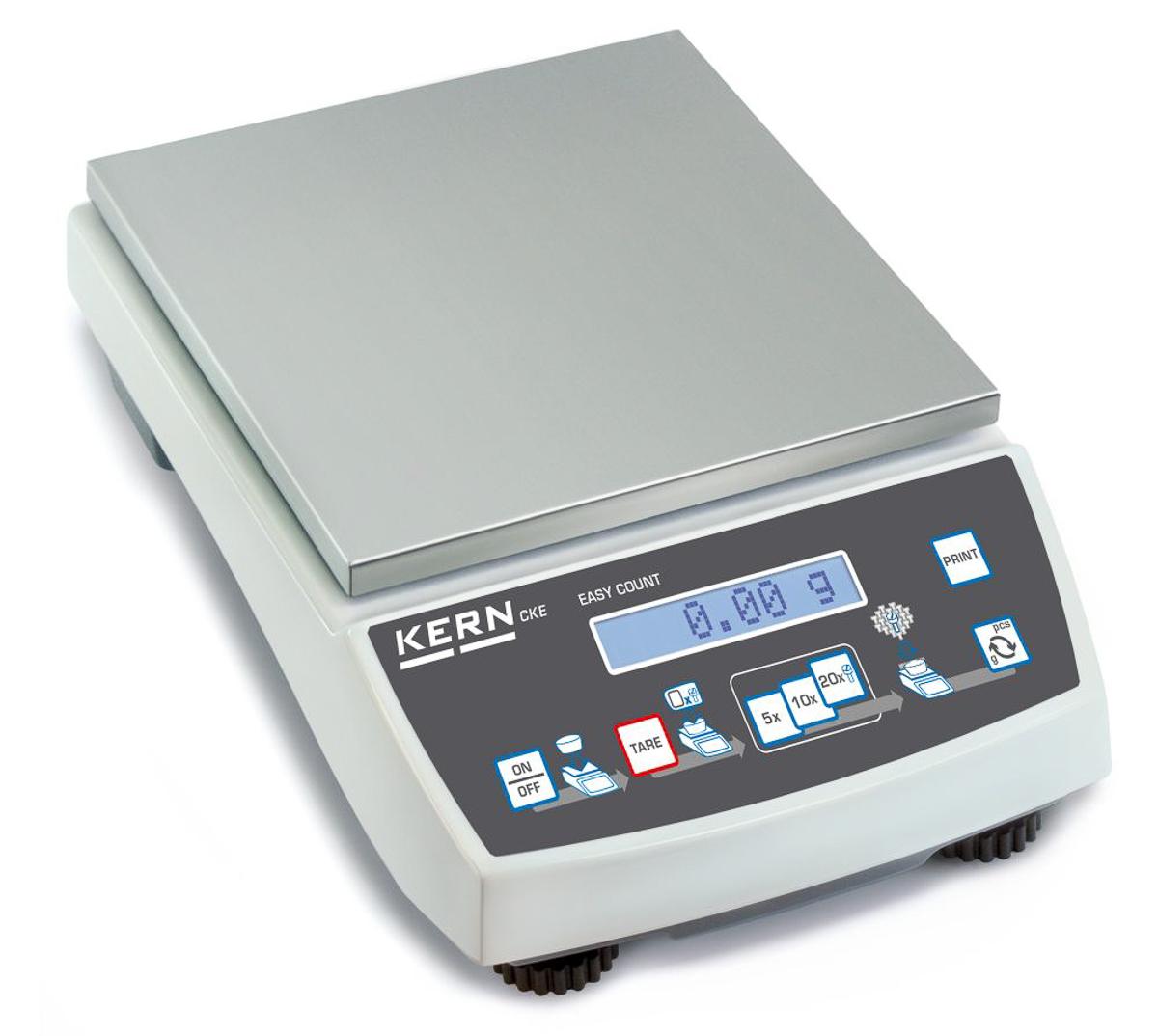 Produktfoto 1 von Kern CKE 3600-2 Elektronische Waage mit Zählfunktion 3.6kg / Auflösung 0,01 g, ISO-kalibriert