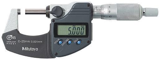 Produktfoto 1 von Mitutoyo Digital Mikrometer Außen-Messschraube  metrisch, zöllig, 0Zoll bis 1Zoll / ±0,00005 Zoll, ISO-kalibriert