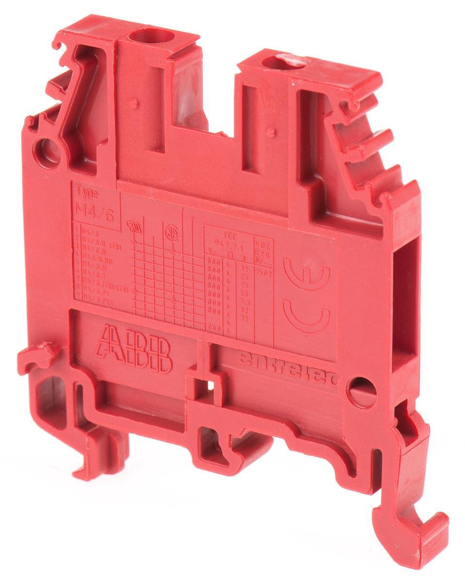 Entrelec SNA Reihenklemmenblock Einfach Rot, 4mm², 1 kV ac / 32A