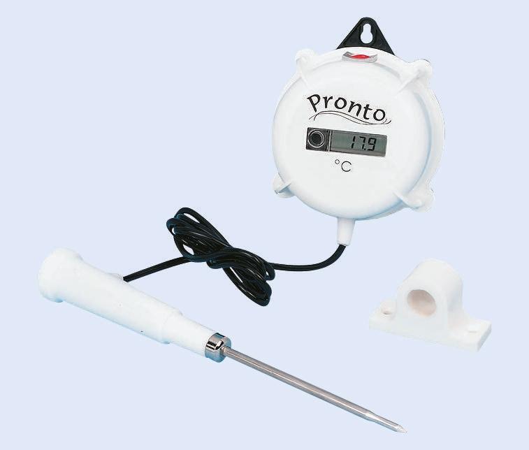 Produktfoto 1 von Hanna Instruments Digital Thermometer, HI 146-2008, Wand, bis +150°C ±0,3 °C max, , ISO-kalibriert