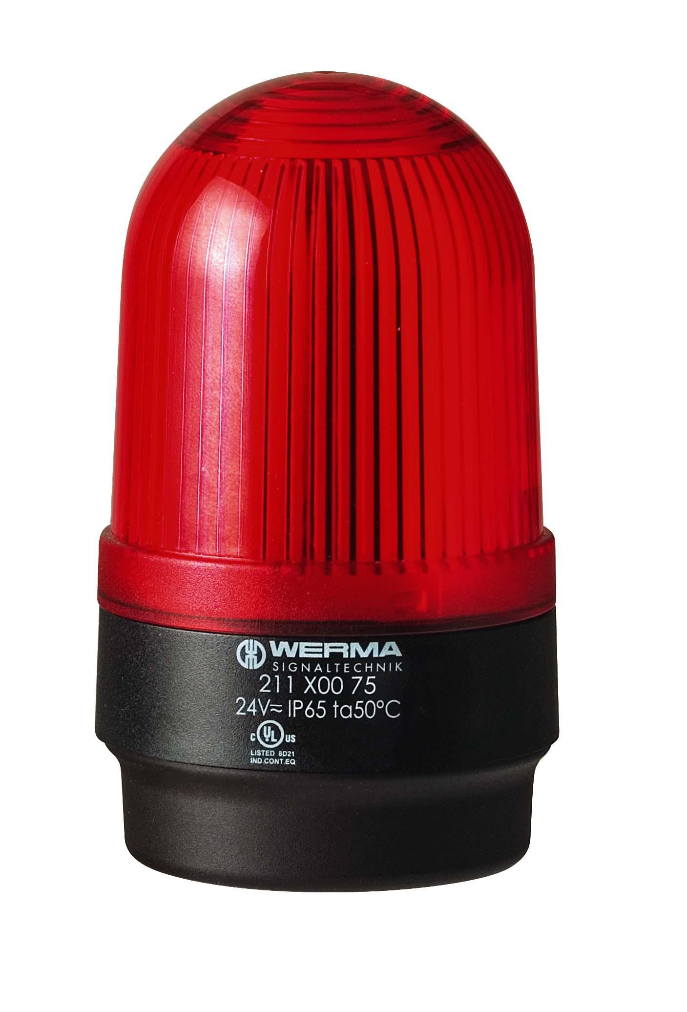 Produktfoto 1 von Werma 211, LED, Dauer Signalleuchte Rot, 115 V