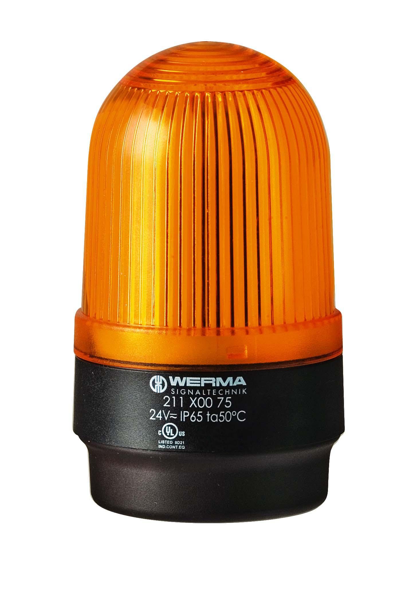 Produktfoto 1 von Werma 211, LED, Dauer Signalleuchte Gelb, 230 V