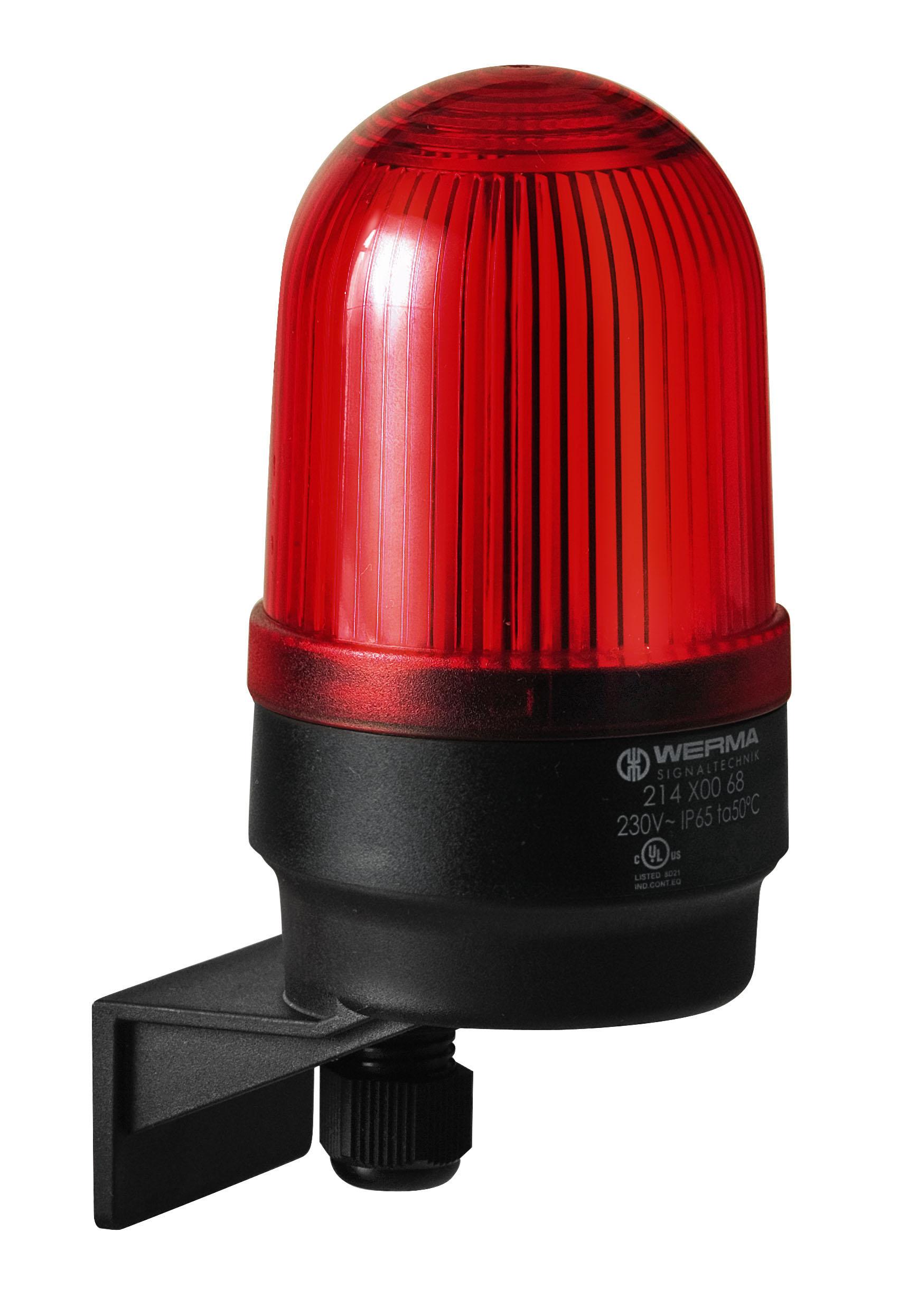 Werma 214, LED, Dauer Signalleuchte Rot, 230 V