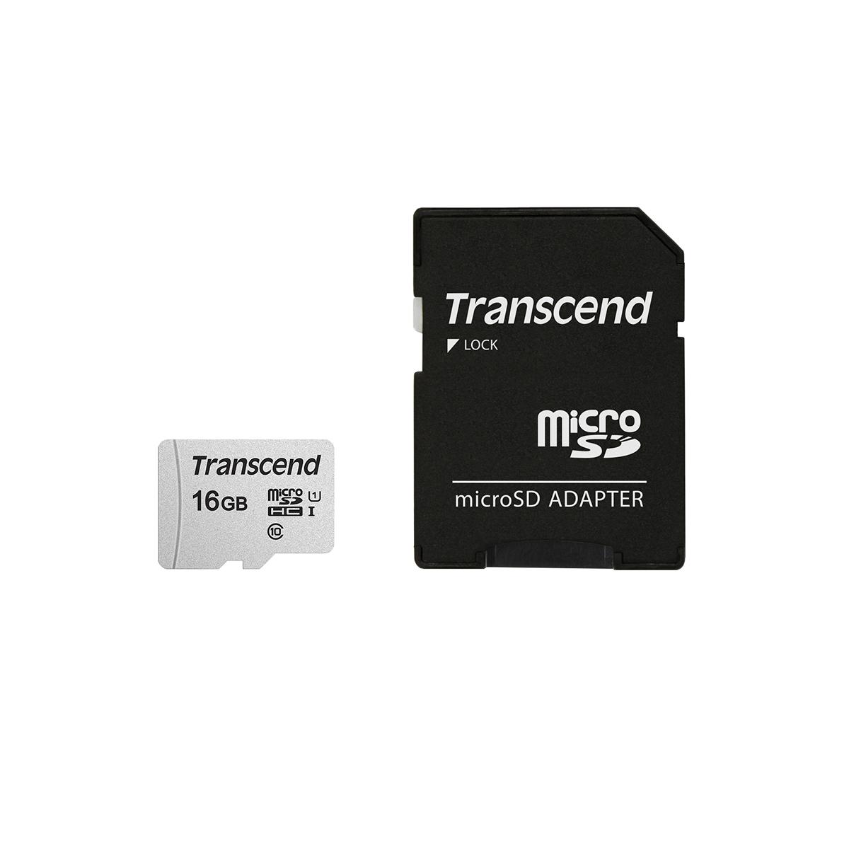 Produktfoto 1 von Transcend MicroSD Micro SD Karte 16 GB Class 10, TLC