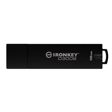 Produktfoto 1 von Kingston, USB-Stick, 16 GB, USB 3.1, AES-256, IronKey D300, 140-2 Level 3