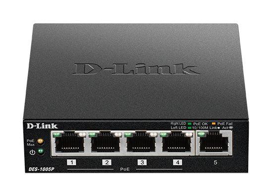 Produktfoto 1 von D-Link Ethernet-Switch PoE 5-Port Unmanaged EU