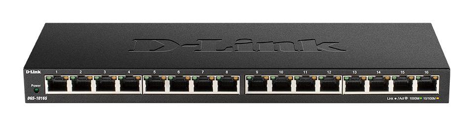 Produktfoto 1 von D-Link D-Link 16 Gigabit-Switch 16-Port Unmanaged EU