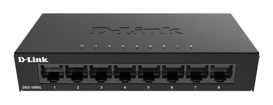 Produktfoto 1 von D-Link Ethernet-Switch Gigabit-Switch 8-Port Unmanaged EU