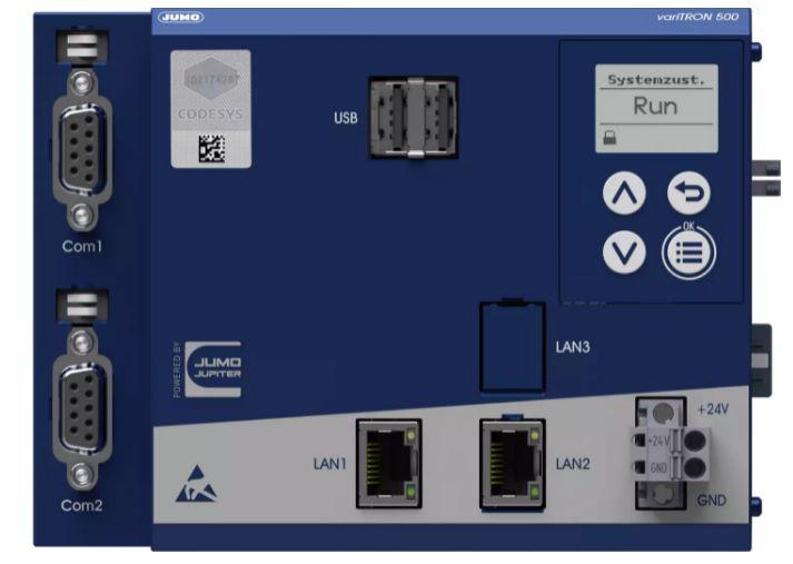 Produktfoto 1 von Jumo variTRON 500 Industrie-PC 4 Adern, Programmierbare Controller-CPU 800 MHz IP20