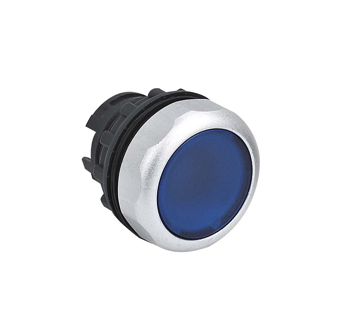 CHINT NP8 Drucktastenkopf Ø 22mm, Blau Tastend Rund, IP65