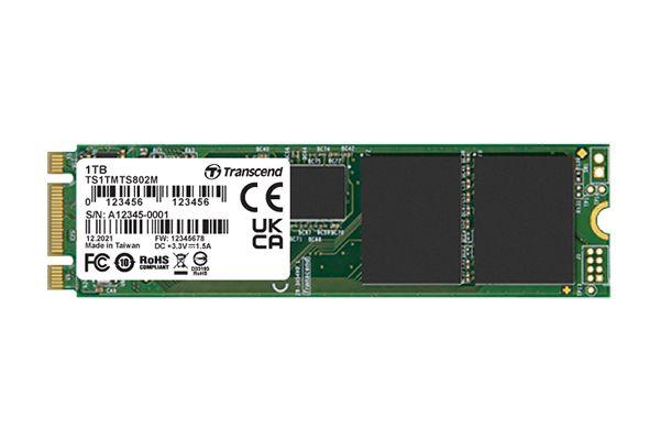 Transcend MTS802I, M.2 Intern SSD-Laufwerk SATA III Industrieausführung, MLC, 128 GB, SSD