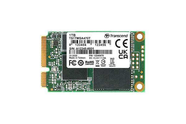 Transcend MSA470T., mSATA Intern SSD-Laufwerk SATA III Industrieausführung, 1 TB, SSD