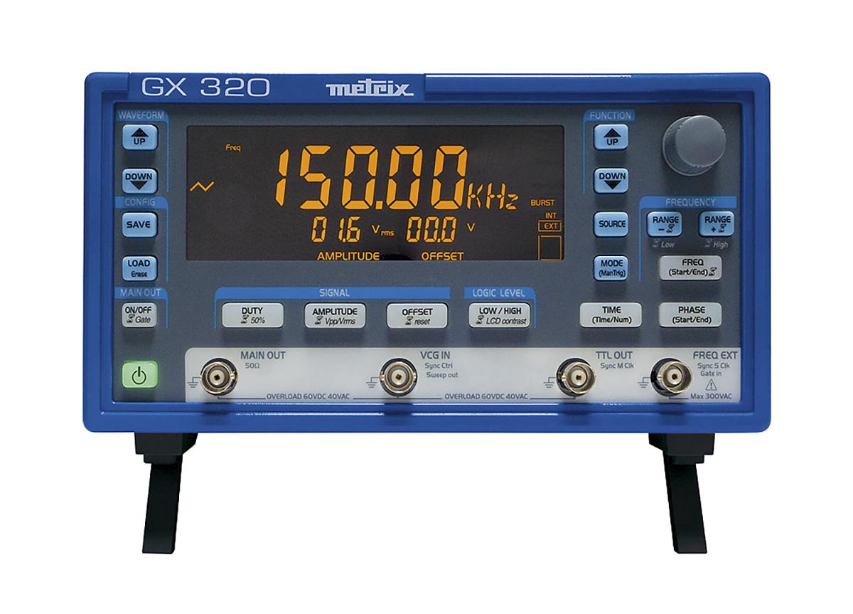 Produktfoto 1 von Metrix Funktionsgenerator 0.001Hz → 20MHz  Digitalfrequenz, FM-moduliert, DKD/DAkkS-kalibriert