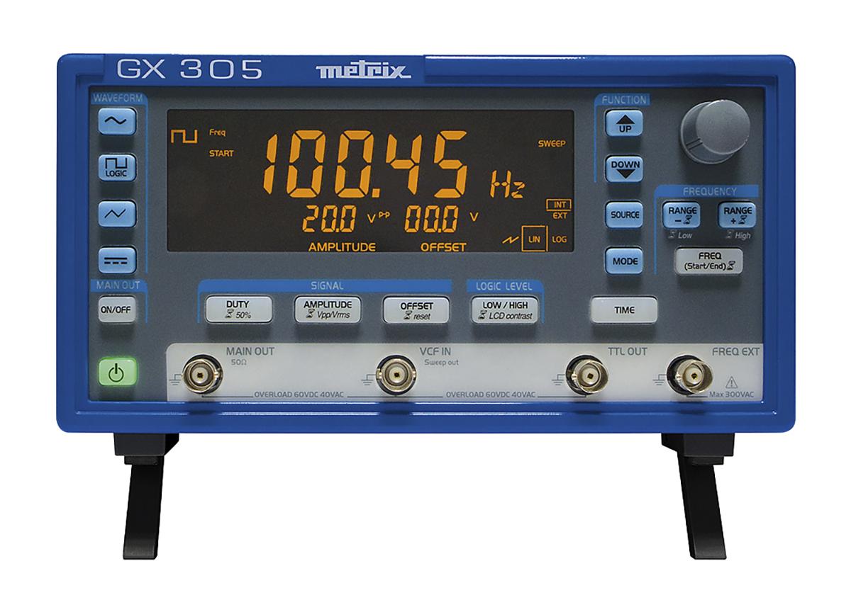 Produktfoto 1 von Metrix Funktionsgenerator 0.001Hz → 5MHz  Digitalfrequenz, ISO-kalibriert