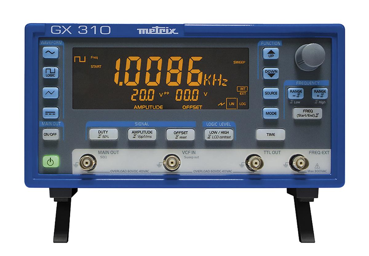 Metrix Funktionsgenerator 0.001Hz → 10MHz  Digitalfrequenz, ISO-kalibriert