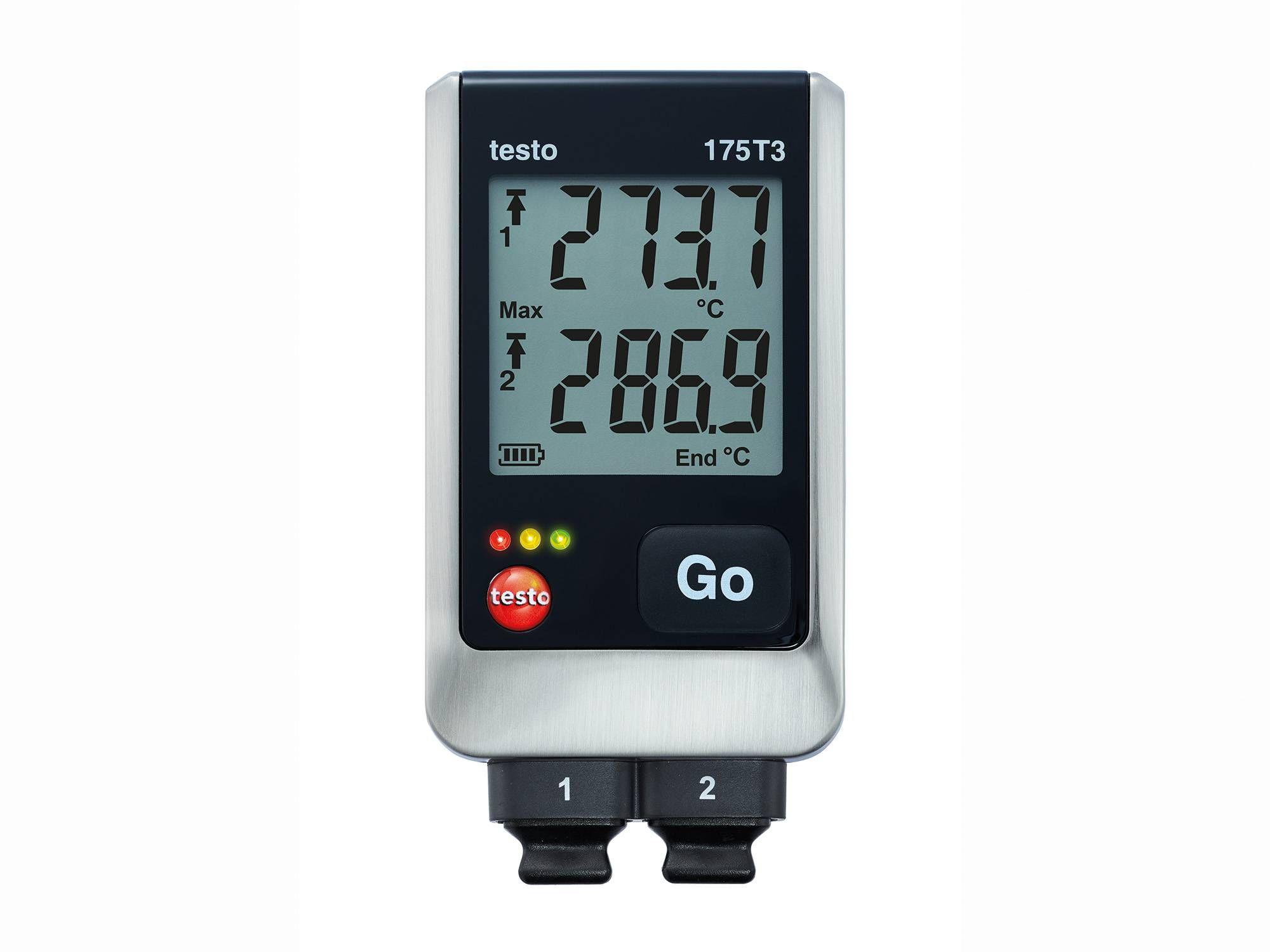 Produktfoto 1 von Testo 2-Kanal Temperatur Datenlogger, -20°C → +55°C, Sensor K, T