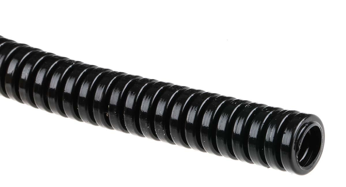 Produktfoto 1 von Flexicon FPAS Leerrohr Kunststoff, Ø 10mm nom. flexibel, Schwarz A ø 10mm I ø 6.3mm x 50m, mit IP-Schutzklasse