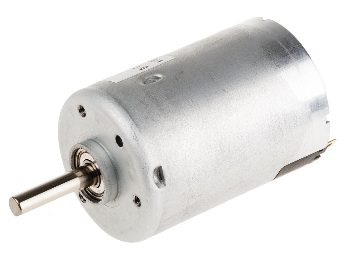 Nidec DMN37 Bürstenmotor bis 24,5 mNm, 12 V dc / 9,2 W, Wellen-Ø 5mm, 38.4mm x 81.2mm