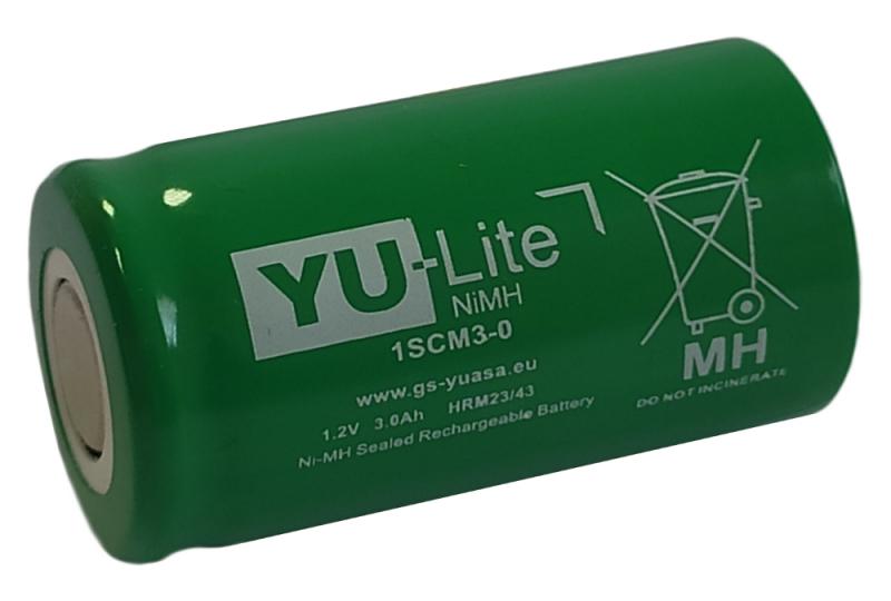 Yuasa 1SCM3-0 Sub-C Batterie, 1.2V NiMH