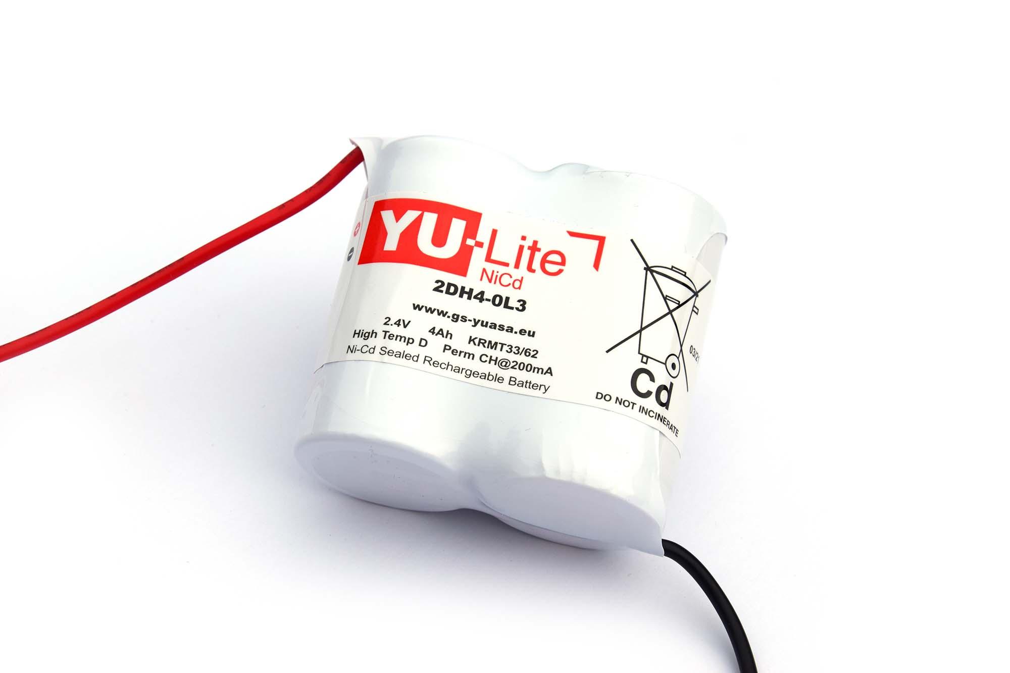 Produktfoto 1 von Yuasa YU-Lite NiCd 2DH4-0L3 NiCd D Batterien, 2.4V