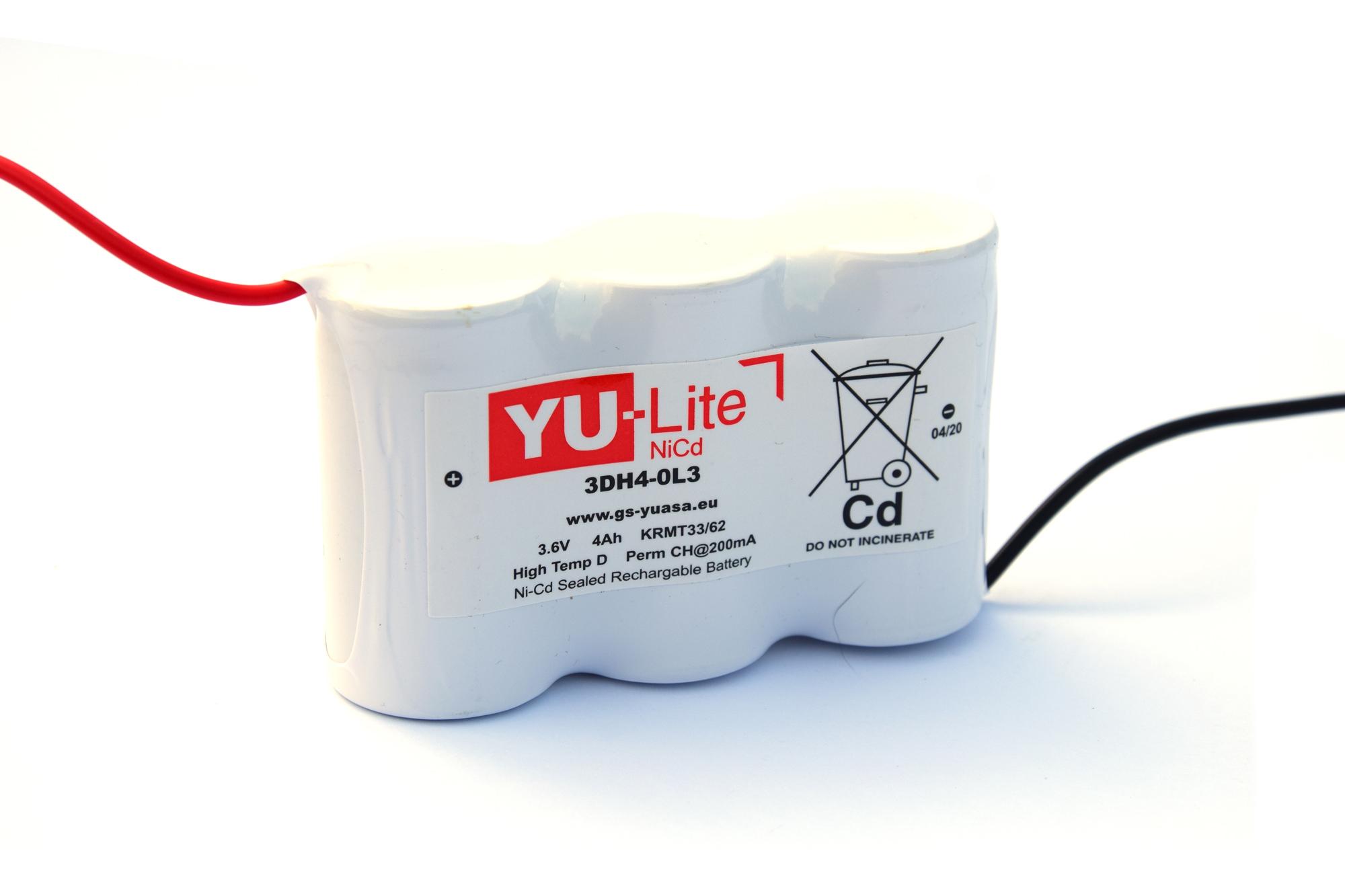 Produktfoto 1 von Yuasa YU-Lite NiCd 3DH4-0L3 NiCd D Batterien, 3.6V