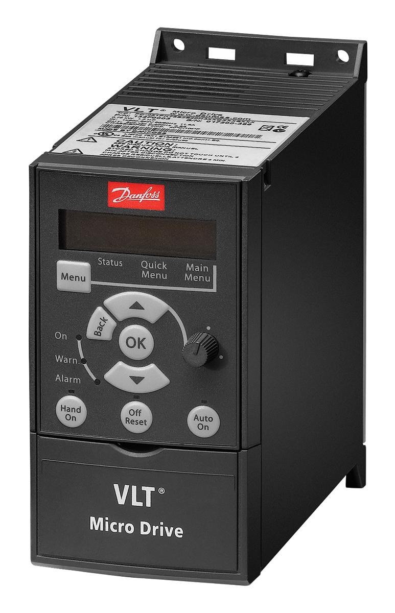 Produktfoto 1 von Danfoss VLT FC51, 3-Phasen Frequenzumrichter 0,75 kW, 230 V ac / 4,2 A 0 → 200 (VVC+ Mode) Hz, 0 → 400